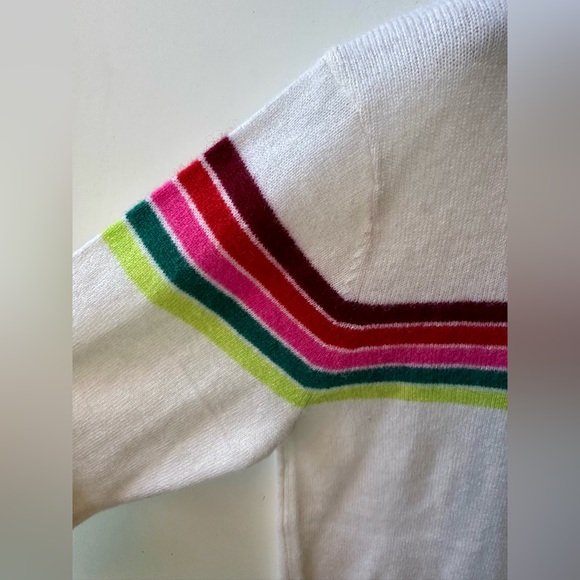 NWT Marine Layer 100% Cashmere Harper Sweater in Multi Stripe, XS - Picture 9 of 16